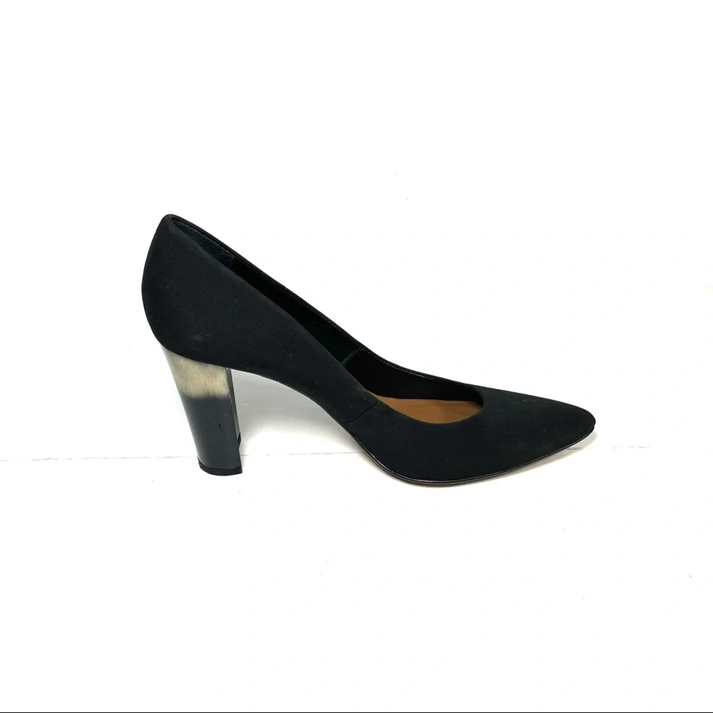 Donald J Pliner Pumps Womens Size 8‎ N Pointed Toe Back Fabric Ombre Heel
